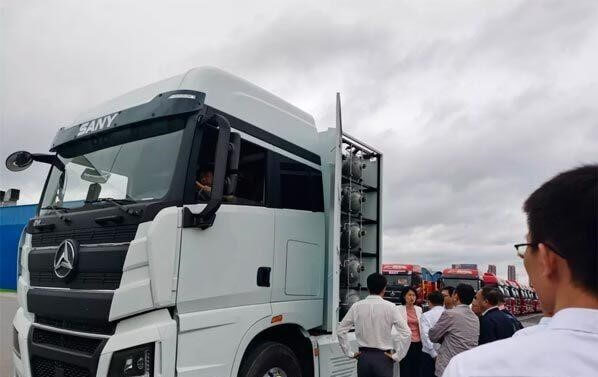 投放100輛氫燃料工程車，三一推進岳陽氫能示范城市建設