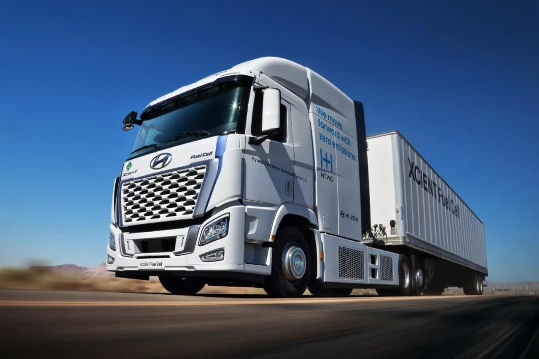 現代氫燃料電池重卡XCIENT Fuel Cell進入美國加州.jpg