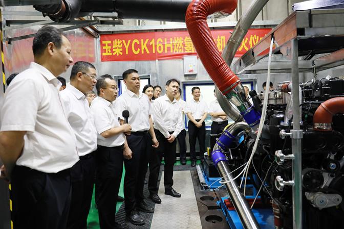 中國最大排量、最大馬力燃氫發(fā)動機玉柴YCK16H成功點火