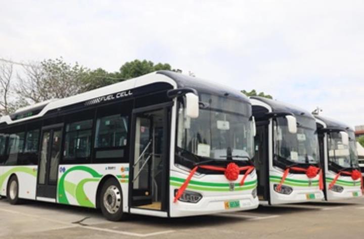 5輛氫燃料公交車投運(yùn)，上海金山公交行業(yè)跨入“氫”時(shí)代
